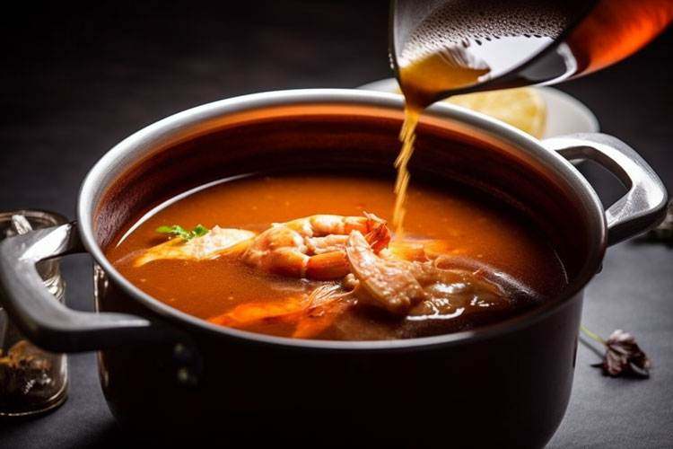 caldo pescado marisco