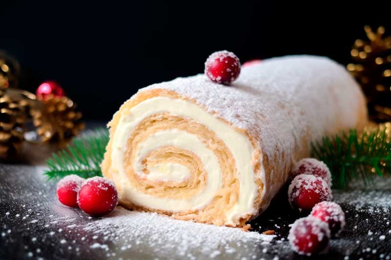 tronco navidad pistachos coco