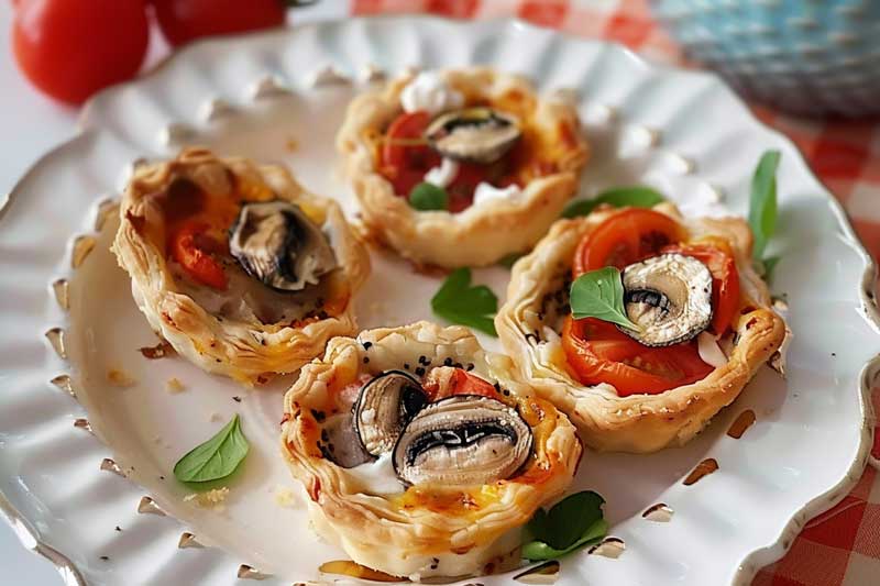 Tartlets stuffed with vegetables • Puchero MIX
