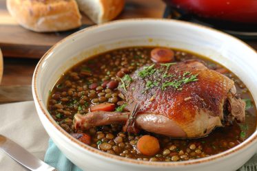 lentejas-confit-pato lentejas con confit de pato