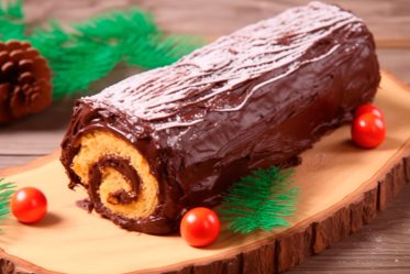 tronco-chocolate-2 tronco de navidad de trufa y chocolate